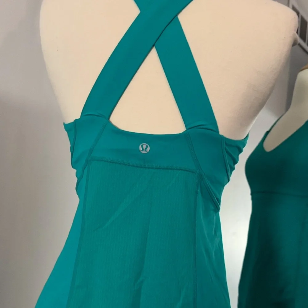 Lululemon VINTAGE Push Your Limits Teal Tank Top